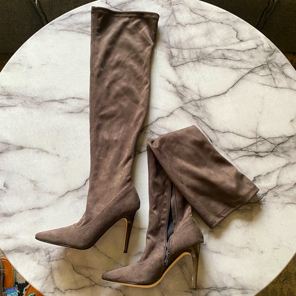 Thigh High Pointed Heels